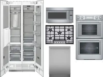 6 Piece Package Includes Refrigerator, Freezer, Cooktop, Wall Oven, Microwave And Dishwasher