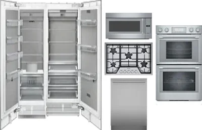 6 Piece Package Includes Refrigerator, Freezer, Cooktop, Wall Oven, Microwave And Dishwasher