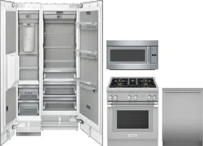 5 Piece Package Includes Refrigerator, Freezer, Range, Microwave And Dishwasher