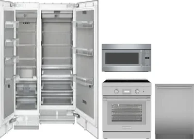 5 Piece Package Includes Refrigerator, Freezer, Range, Microwave And Dishwasher