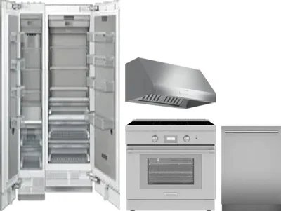 5 Piece Package Includes Refrigerator, Freezer, Range, Hood And Dishwasher