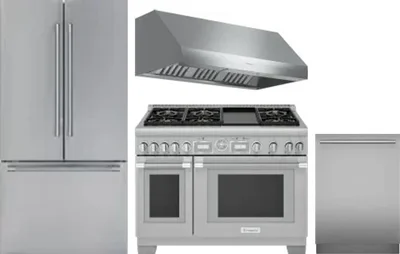 4 Piece Package Includes Refrigerator, Range, Hood And Dishwasher