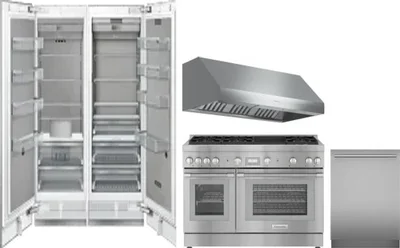 5 Piece Package Includes Refrigerator, Freezer, Range, Hood And Dishwasher
