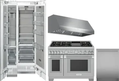 5 Piece Package Includes Refrigerator, Freezer, Range, Hood And Dishwasher
