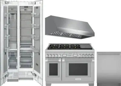 5 Piece Package Includes Refrigerator, Freezer, Range, Hood And Dishwasher