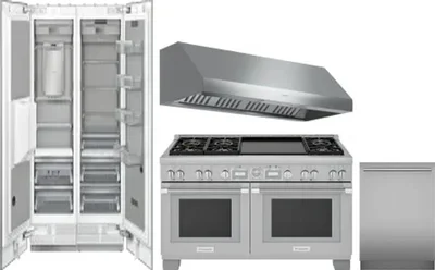 5 Piece Package Includes Refrigerator, Freezer, Range, Hood And Dishwasher