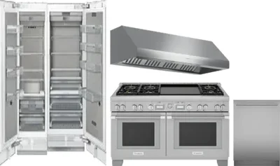 5 Piece Package Includes Refrigerator, Freezer, Range, Hood And Dishwasher