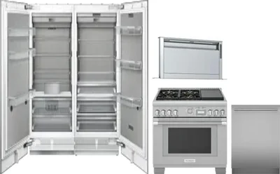 5 Piece Package Includes Refrigerator, Freezer, Range, Hood And Dishwasher