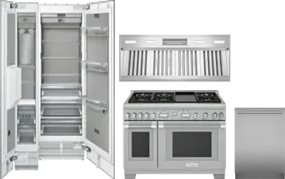 5 Piece Package Includes Refrigerator, Freezer, Range, Hood And Dishwasher