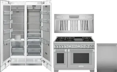 5 Piece Package Includes Refrigerator, Freezer, Range, Hood And Dishwasher
