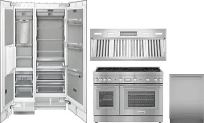 5 Piece Package Includes Refrigerator, Freezer, Range, Hood And Dishwasher