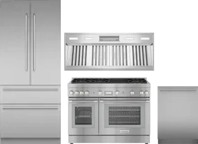4 Piece Package Includes Refrigerator, Range, Hood And Dishwasher