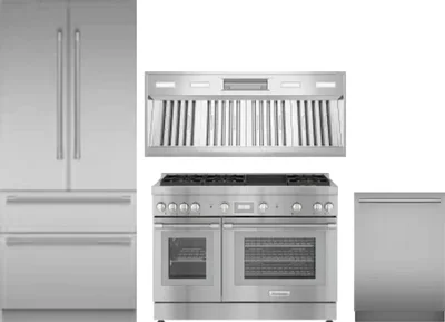 4 Piece Package Includes Refrigerator, Range, Hood And Dishwasher
