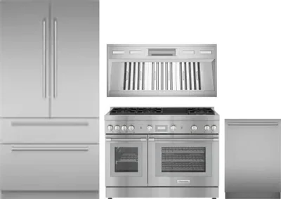 4 Piece Package Includes Refrigerator, Range, Hood And Dishwasher