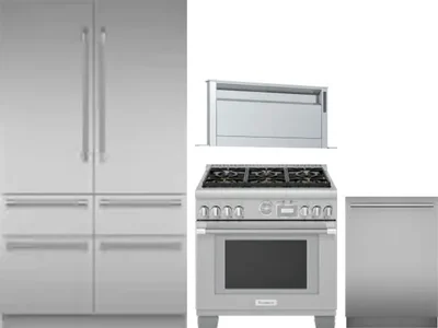 4 Piece Package Includes Refrigerator, Range, Hood And Dishwasher