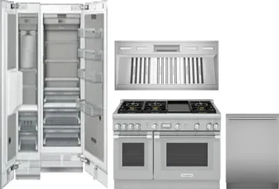 5 Piece Package Includes Refrigerator, Freezer, Range, Hood And Dishwasher
