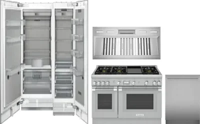 5 Piece Package Includes Refrigerator, Freezer, Range, Hood And Dishwasher