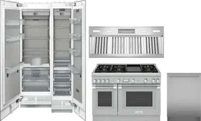 5 Piece Package Includes Refrigerator, Freezer, Range, Hood And Dishwasher