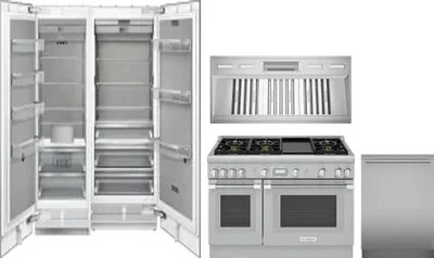 5 Piece Package Includes Refrigerator, Freezer, Range, Hood And Dishwasher
