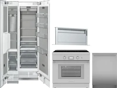 5 Piece Package Includes Refrigerator, Freezer, Range, Hood And Dishwasher