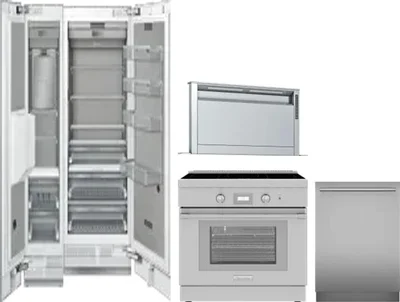 5 Piece Package Includes Refrigerator, Freezer, Range, Hood And Dishwasher