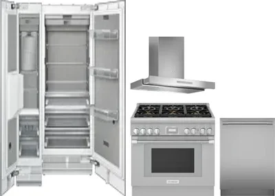 5 Piece Package Includes Refrigerator, Freezer, Range, Hood And Dishwasher