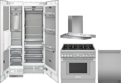 5 Piece Package Includes Refrigerator, Freezer, Range, Hood And Dishwasher