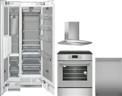 5 Piece Package Includes Refrigerator, Freezer, Range, Hood And Dishwasher