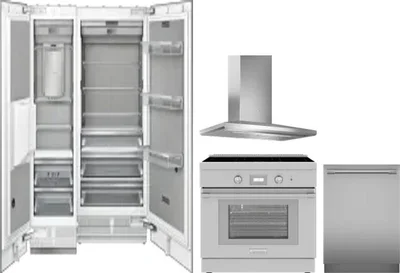 5 Piece Package Includes Refrigerator, Freezer, Range, Hood And Dishwasher