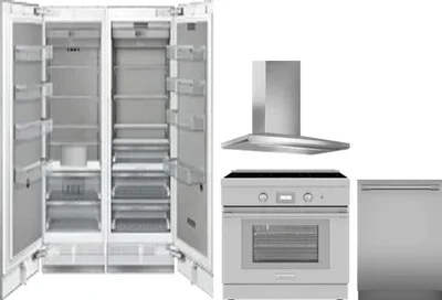 5 Piece Package Includes Refrigerator, Freezer, Range, Hood And Dishwasher