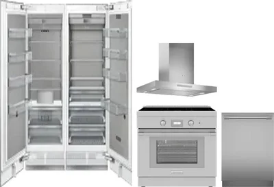 5 Piece Package Includes Refrigerator, Freezer, Range, Hood And Dishwasher