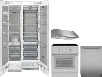 5 Piece Package Includes Refrigerator, Freezer, Range, Hood And Dishwasher