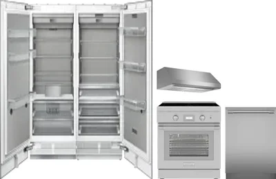 5 Piece Package Includes Refrigerator, Freezer, Range, Hood And Dishwasher