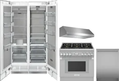 5 Piece Package Includes Refrigerator, Freezer, Range, Hood And Dishwasher