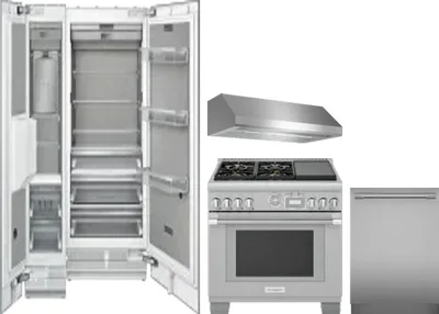 5 Piece Package Includes Refrigerator, Freezer, Range, Hood And Dishwasher
