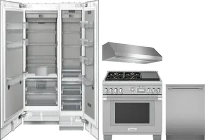 5 Piece Package Includes Refrigerator, Freezer, Range, Hood And Dishwasher