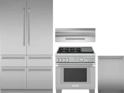 4 Piece Package Includes Refrigerator, Range, Hood And Dishwasher