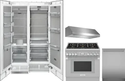 5 Piece Package Includes Refrigerator, Freezer, Range, Hood And Dishwasher