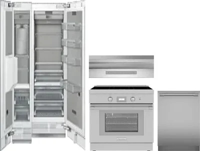 5 Piece Package Includes Refrigerator, Freezer, Range, Hood And Dishwasher