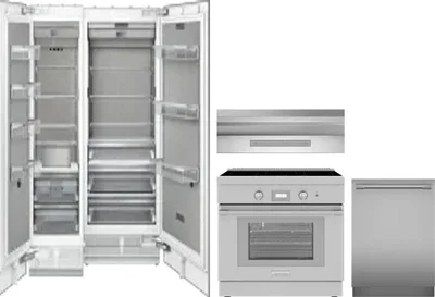 5 Piece Package Includes Refrigerator, Freezer, Range, Hood And Dishwasher