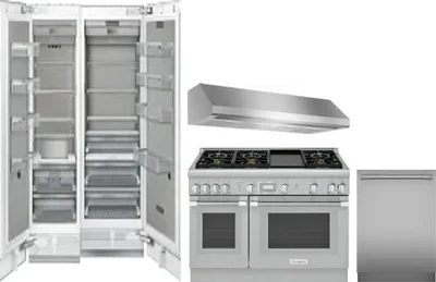 5 Piece Package Includes Refrigerator, Freezer, Range, Hood And Dishwasher