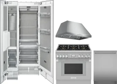 5 Piece Package Includes Refrigerator, Freezer, Range, Hood And Dishwasher