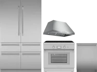 4 Piece Package Includes Refrigerator, Range, Hood And Dishwasher