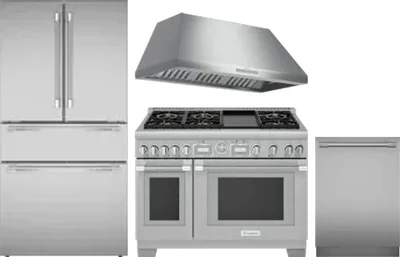 4 Piece Package Includes Refrigerator, Range, Hood And Dishwasher