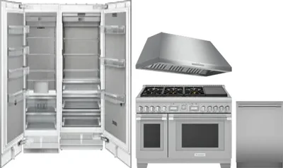 5 Piece Package Includes Refrigerator, Freezer, Range, Hood And Dishwasher