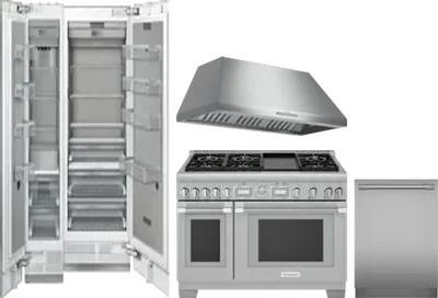 5 Piece Package Includes Refrigerator, Freezer, Range, Hood And Dishwasher