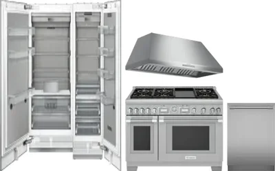 5 Piece Package Includes Refrigerator, Freezer, Range, Hood And Dishwasher