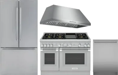 4 Piece Package Includes Refrigerator, Range, Hood And Dishwasher