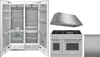 5 Piece Package Includes Refrigerator, Freezer, Range, Hood And Dishwasher
