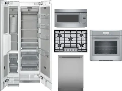 6 Piece Package Includes Refrigerator, Freezer, Cooktop, Wall Oven, Microwave And Dishwasher